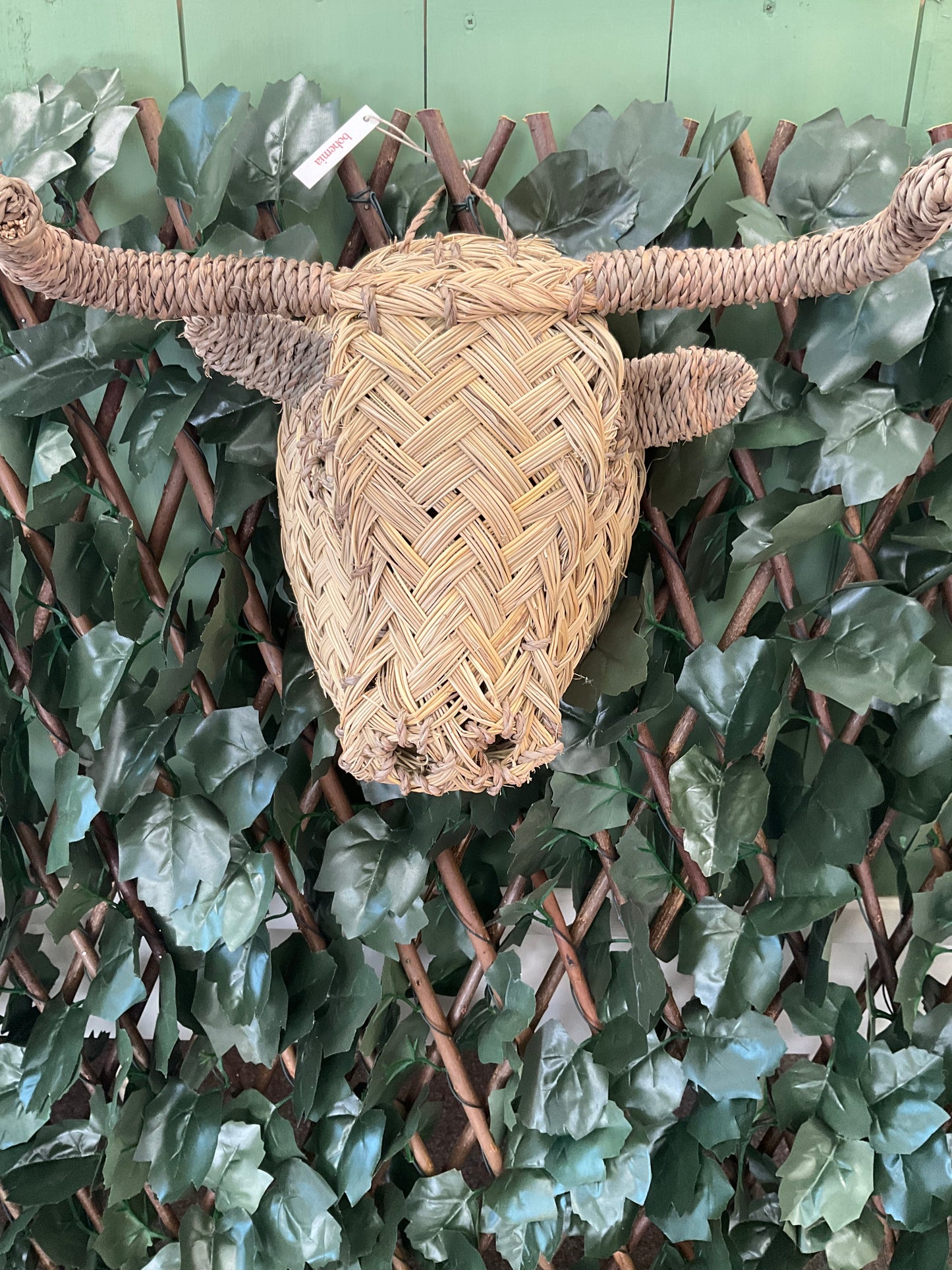 Woven Buffalo Animal Head