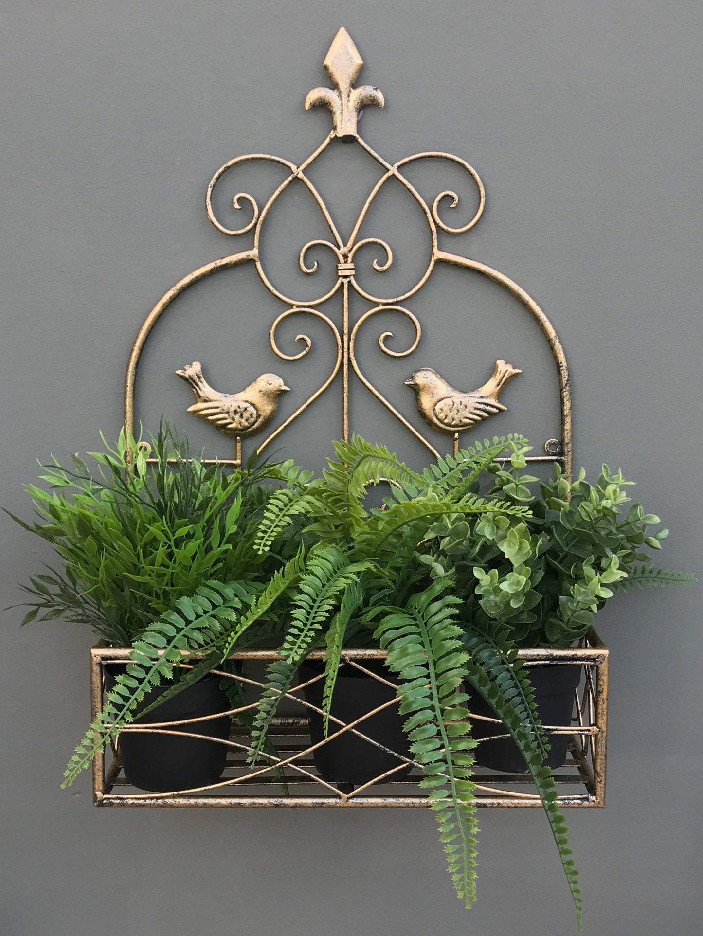 Gold Bird Planter