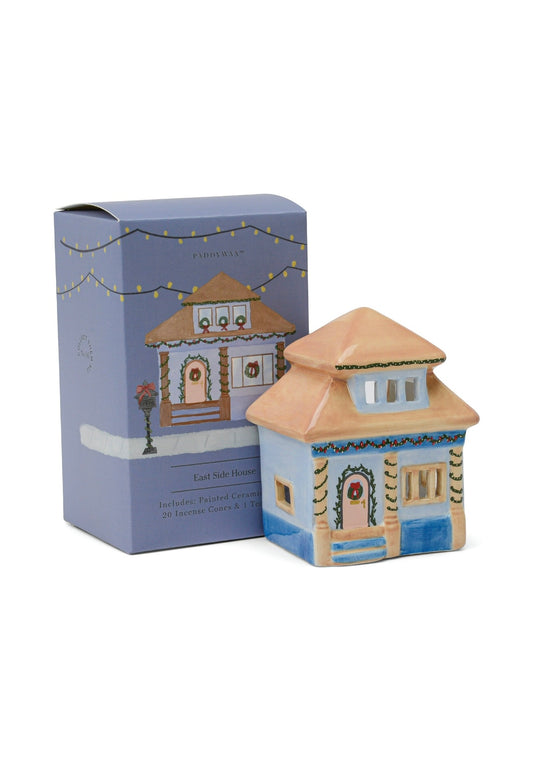 Blue House Tealight Holder