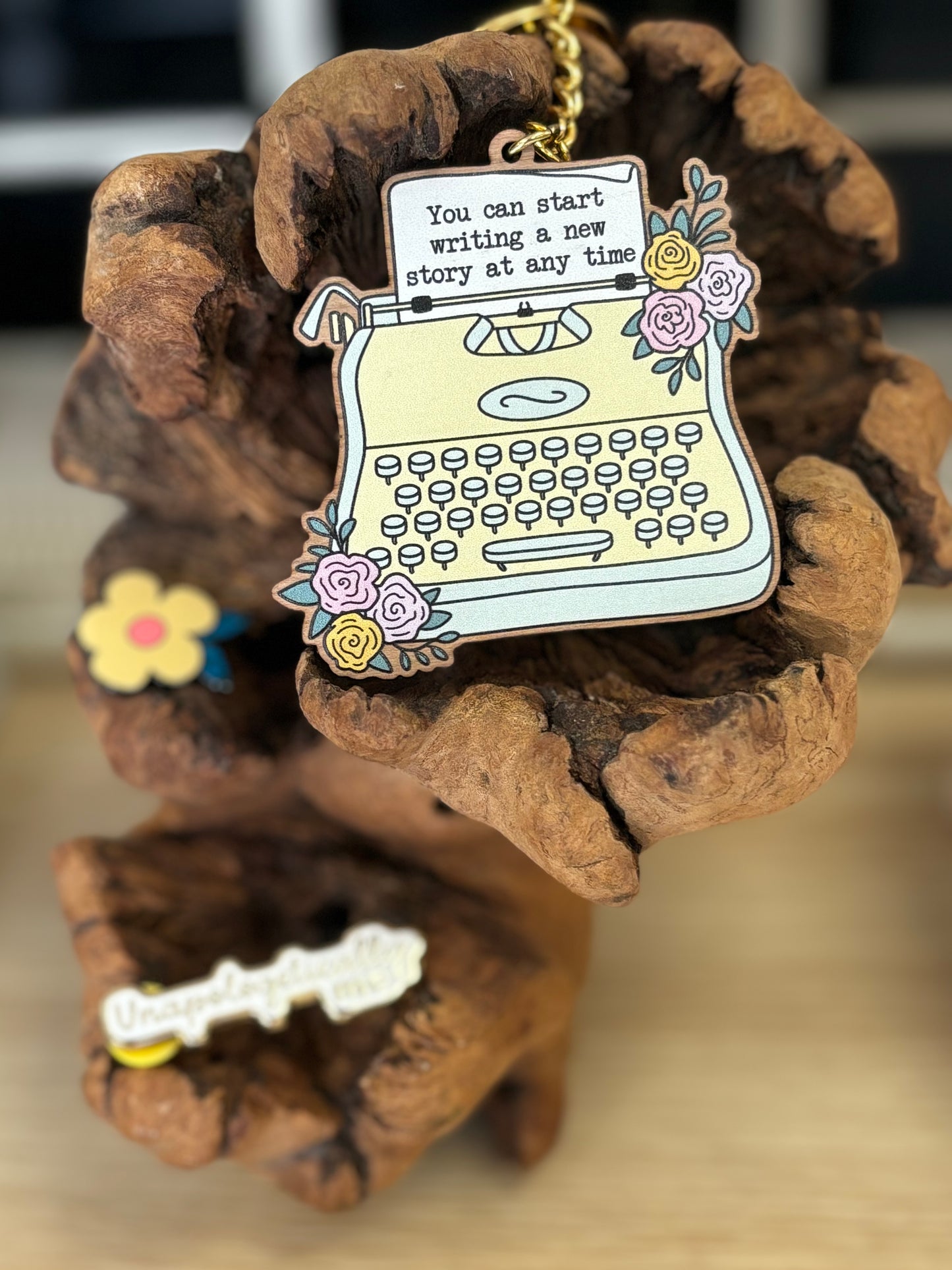 Typewriter Keyring