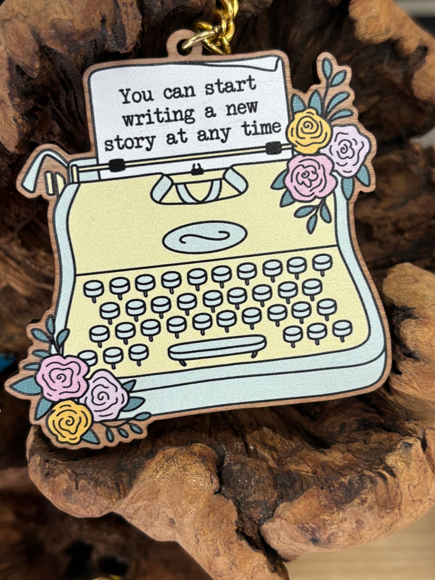 Typewriter Keyring