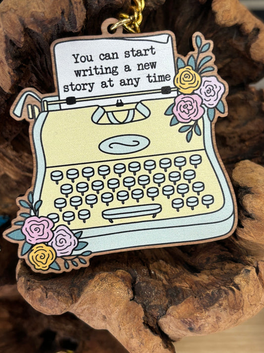 Typewriter Keyring